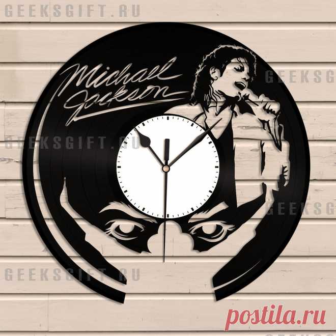 Необычный подарок: Часы из виниловой пластинки - Майкл Джексон