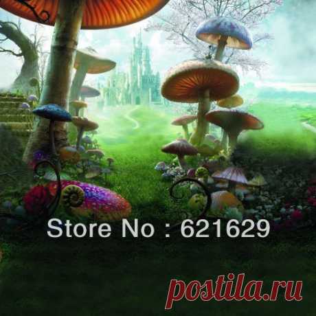backdrop frame Picture - More Detailed Picture about Fantasy mushrooms 8'x8' CP Computer painted Scenic Photography Background Photo Studio Backdrop DT LP 0368 Picture in Background from GladsBuy Store | Aliexpress.com | Alibaba Group