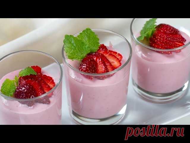 Мусс из замороженной клубники