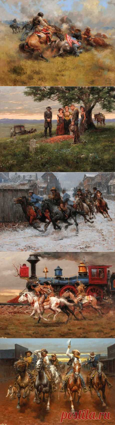 Дикий Запад и война Севера и Юга в живописных полотнах Энди ТОМАСА