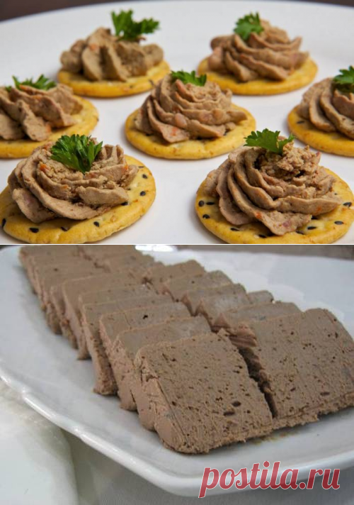 Закуска с печеночным паштетом