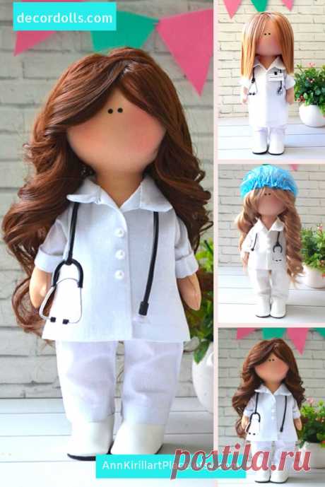 Nurse Worker Tilda Doll Handmade Textile Rag Baby Doll Soft | Etsy