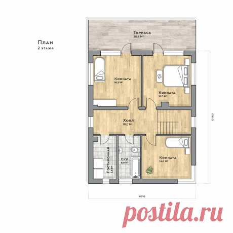 Проект дома Гринвуд — цена строительства под ключ в Москве и Подмосковье