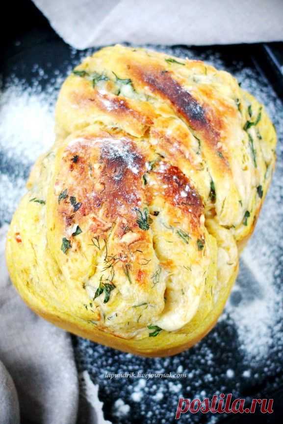 Хлеб. Тыквенный, с ароматными травами и сыром. - Lapundrik