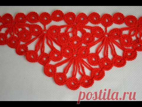 Узор для шали «Гроздья рябины» — Crochet by Ellej | Вязание крючком от Елены Кожухарь