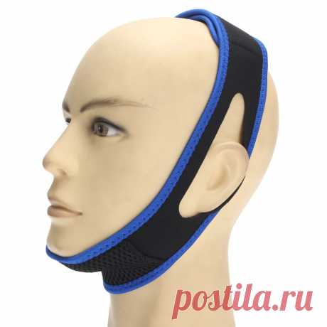 1 pcs anti snore strap stop snoring strap jaw chin support strap sleep belt sleeping personal health care tools Sale - Banggood.com