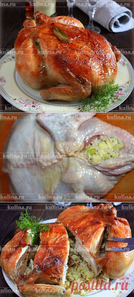 Курица, запеченная с рисом – рецепт приготовления с фото от Kulina.Ru