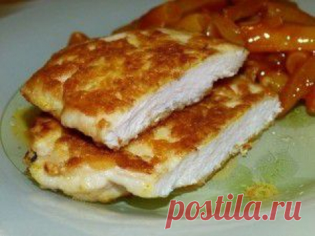Очень нежные куриные отбивные с хрустящей сырной корочкой