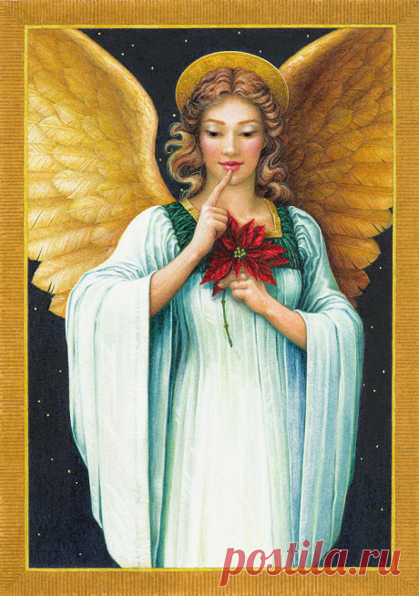 Christmas Angel by Lynn Bywaters Christmas Angel Painting by Lynn Bywaters