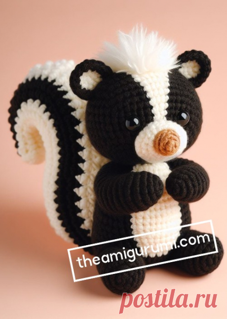 Crochet Skunk Amigurumi idea - The Amigurumi