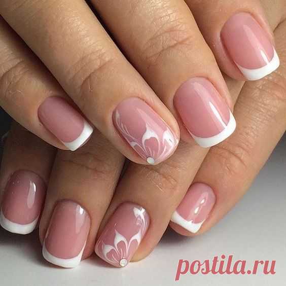 24 стильных фото-новинок цветного французского маникюра 2017