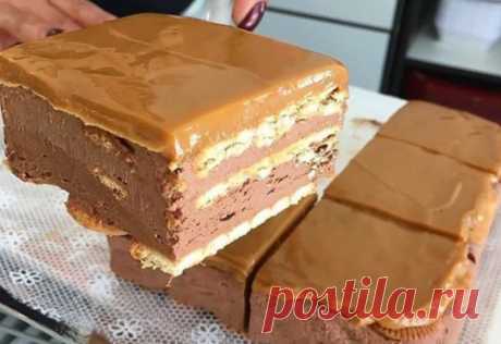 Простой и вкусный шоколадный торт без выпечки | Эфария