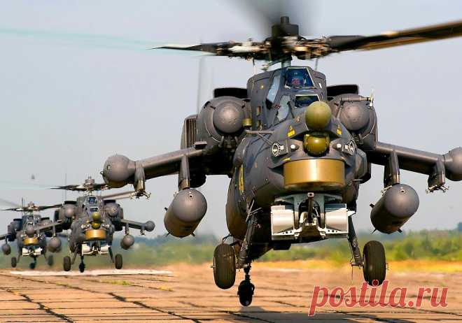 Ми-28 «Ночной охотник»
Вертолет российского производства, созданный для нанесения боевых ударов. Имеет высокую маневренность, может выполнять фигуры высшего пилотажа (петлю Нестерова, бочку, полет боком, переворот Иммельмана).