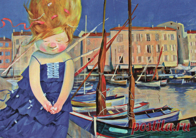 Художница Евгения Гапчинская (Eugenia Gapchinska). Часть 1. Примерила счастье, а знаешь, я буду носить!