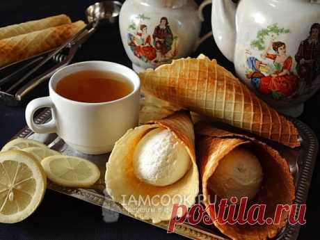 Вафли в вафельнице на маргарине (хрустящие)