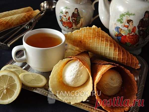 Вафли в вафельнице на маргарине (хрустящие)