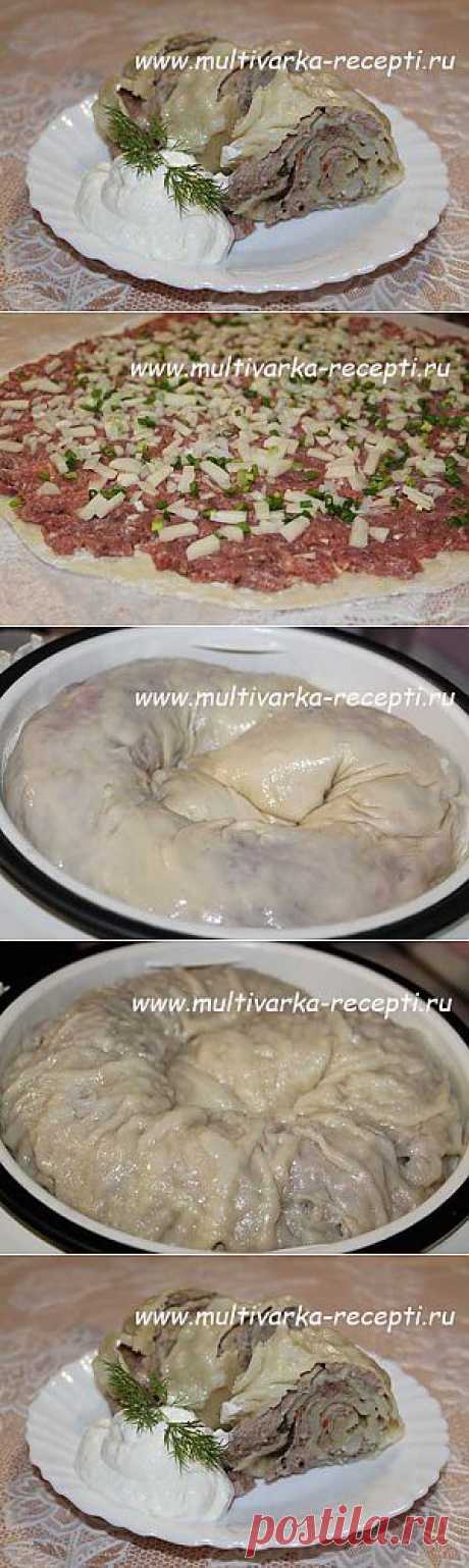 Паровой рулет с мясом в мультиварке |