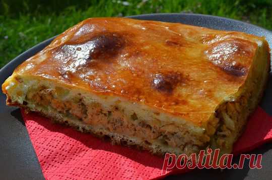 Как приготовить заливной пирог с сайрой :: Кулинарные рецепты