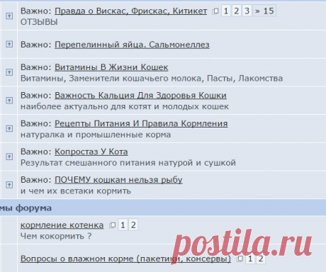 Форум о болезнях и лечении кошек -&gt; Питание кошек