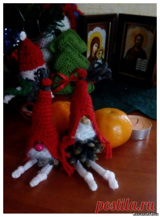 №17 Christmas Gnome - Амигурами <!--if()-->- <!--endif--> - Вязяные вещи - Вязаные вещи на заказ