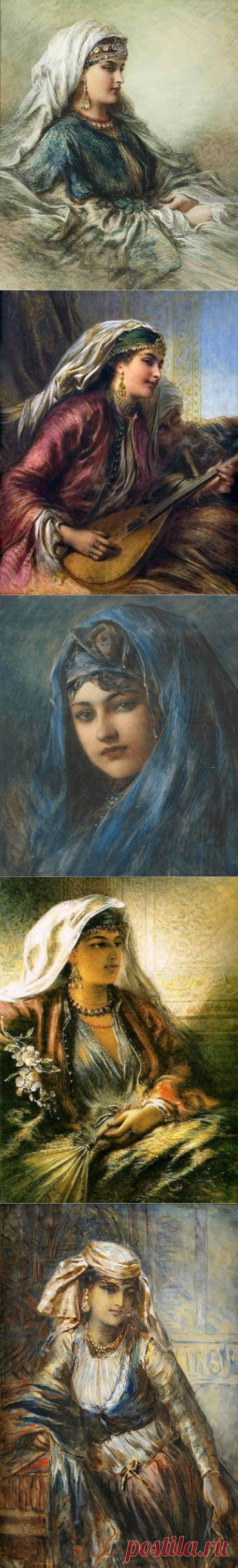 Картины с аукционов и музеев | Шведский художник Egron Lundgren (1815-1875) - писал в технике акварель..