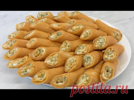 Пикантные Рулетики из Блинов на Закуску Очень Вкусно и Красиво!!! / Роллы из Блинов  / Pancake Rolls