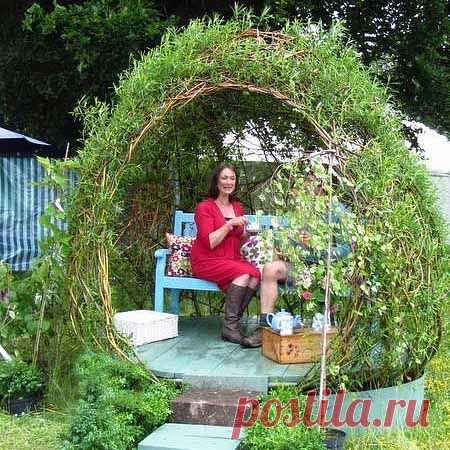 Беседка из ивовых веток — 6 соток