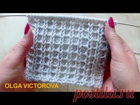 Плотный Рельефный узор Вязание спицами 314
