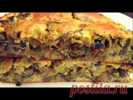 Быстрый  легкий пирог с самым вкусным тестом и самой вкусной начинкой Всегда пропеченный и мягкий
