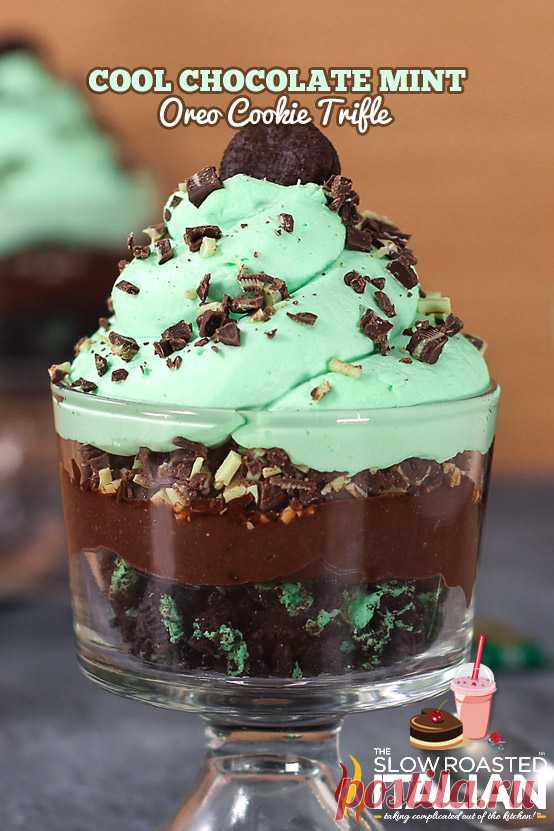 Chocolate Mint Oreo Cookie Trifle