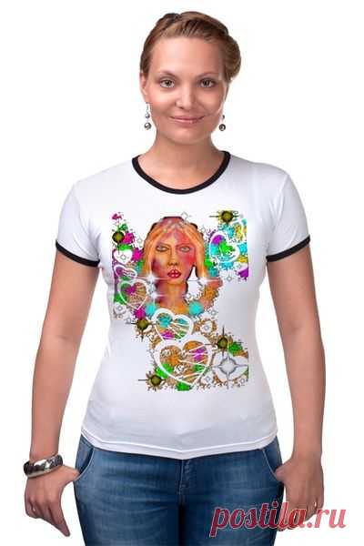 Футболка "Рингер" (Женская) "Спасательный круг." от Printissimo - Printio