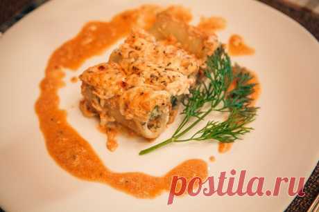 макароны начиненные куриным фаршем