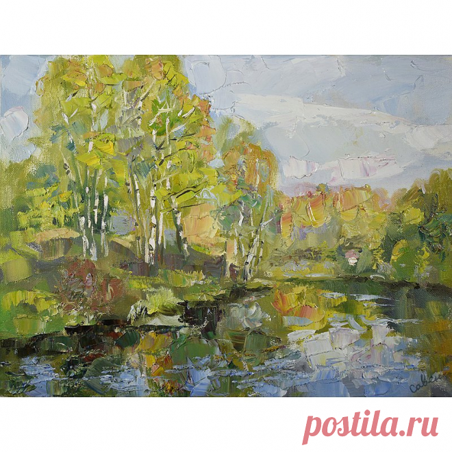 Nature Lake Painting Spring Landscape Original Artwork Impressionism Plein Air - Shop ArtDivyaGallery Posters - Pinkoi Nature Lake Painting Spring Landscape Original Artwork Impressionism Plein AiArtwork Canvas Oil Impression Art by Natalya Savenkova 30 x 40 cm. 12 x 16 inches Medium: canvas, oil. Style: Modern, Impressionist, realism. The painting is covered with a protective layer of professional varnish. It is painted on a stretched canvas. with professional paints.