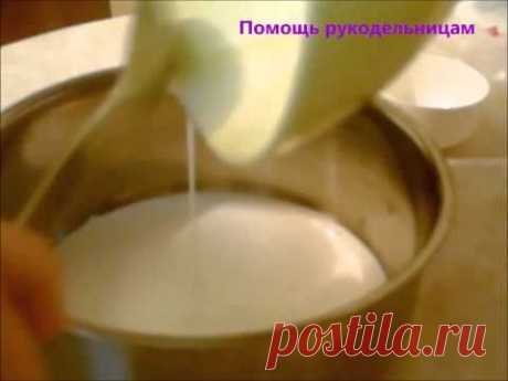 Холодный фарфор. Самый простой способ! - YouTube