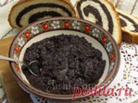 Маковая начинка для рулетов и булочек