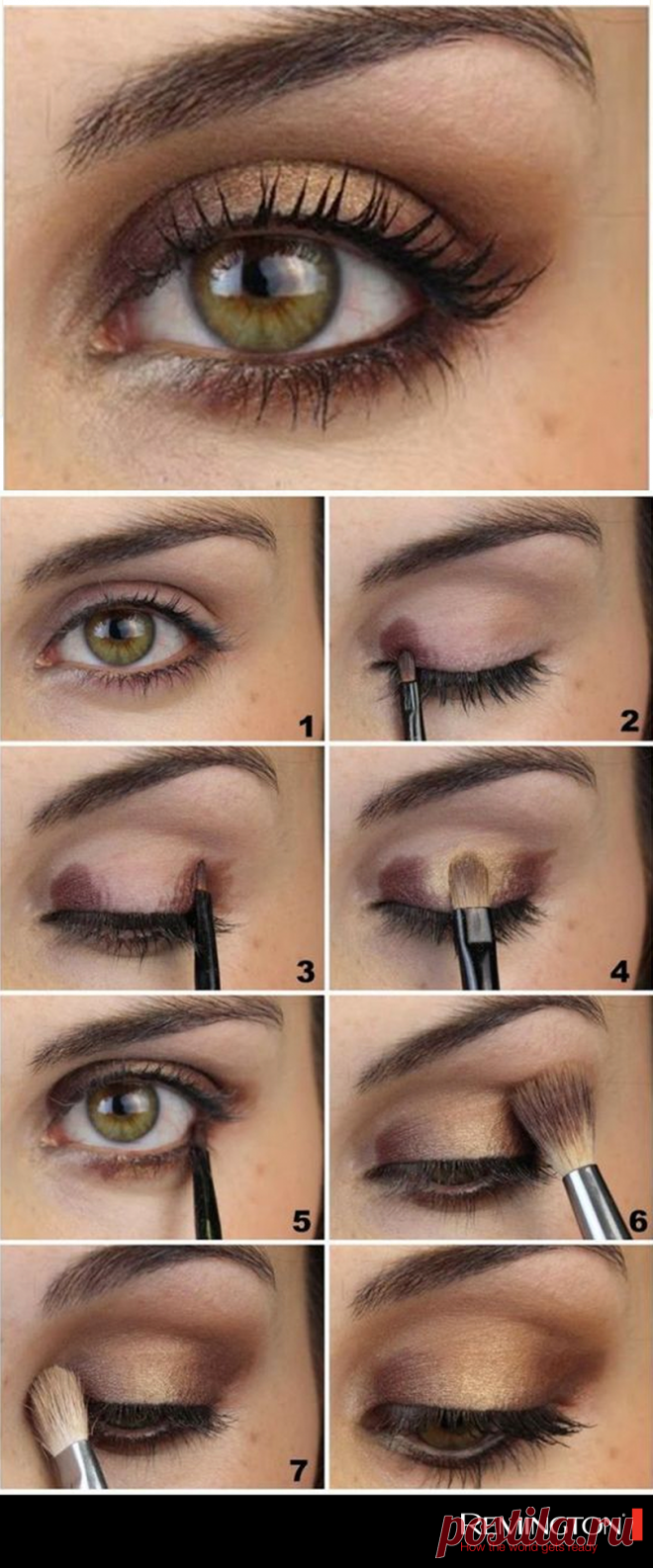 Obtén una mirada profunda y utiliza tonos ocres para proporcionarle a tu maquillaje un toque elegante. #makeup #eyes #DIY #fashion #woman