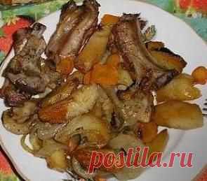РЕЦЕПТЫ | Мясо с картошкой в духовке