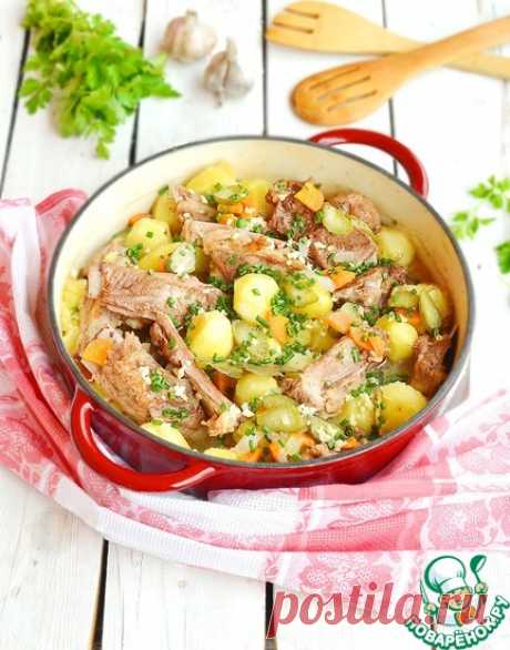 Домашнее жаркое с ребрышками и картофелем Кулинарный рецепт