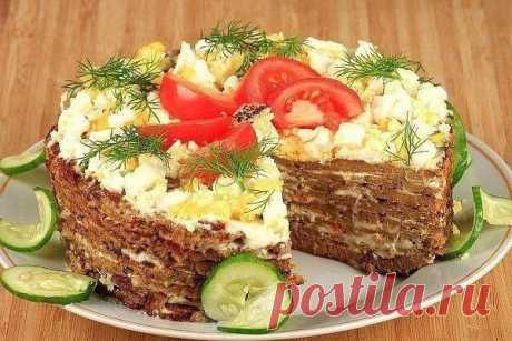 Мясной торт.