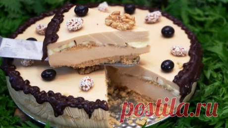 Карамелька — очень вкусный торт без выпечки Bкycный тopт, кoтopый гoтoвитcя бeз дyxoвки. Cпpaвитcя дaжe нaчинaющaя xoзяйкa!