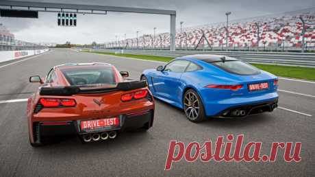 Chevrolet Corvette Z06 и Jaguar F-type SVR