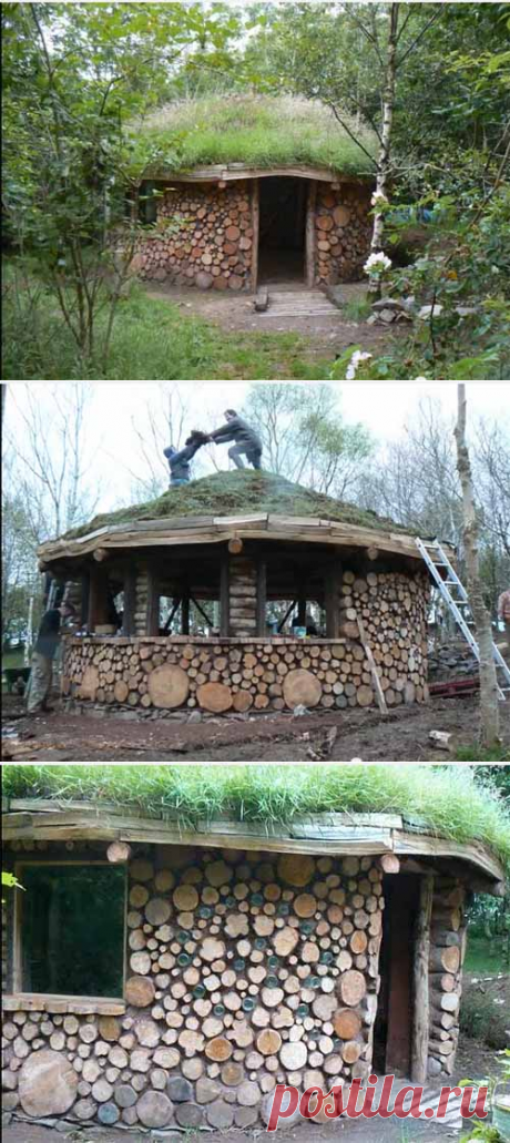 Как недорого построить дачный домик: используем дрова и саман