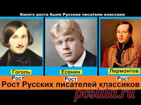 Какого роста были Русские писатели классики, это станет для Вас неожиданностью