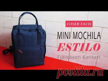 (2212) Mini mochila inspirada en Fjallraven Kanken | Coser Fácil - YouTube