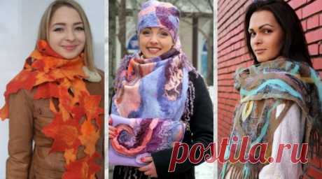 Валяные шарфы — стильные и изысканные аксессуары для этой осени – ВСЕ ПРОСТО