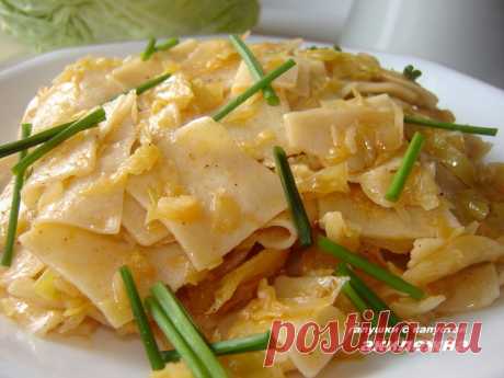 Домашние Галушки с капустой