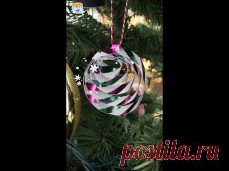 Необычные идеи: Как сделать красивую🎄 новогоднюю игрушку своими руками