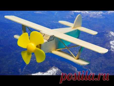 Как сделать САМОЛЕТ АН-2 (Кукурузник) своими руками. DC Motor DIY. Деревянные игрушки самолет - YouTube