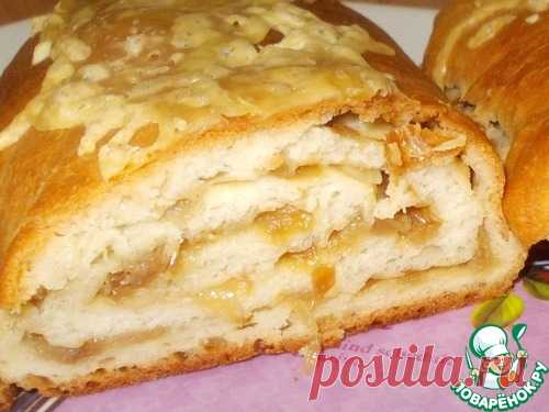 Постный рулет с луковой начинкой - кулинарный рецепт