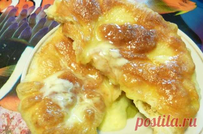 Ароматные и румяные пышки со сметаной и сахаром к чаепитию